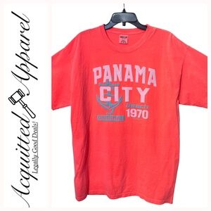 Pnama City Beach 1970 Original 3D Raised Front Tee XL